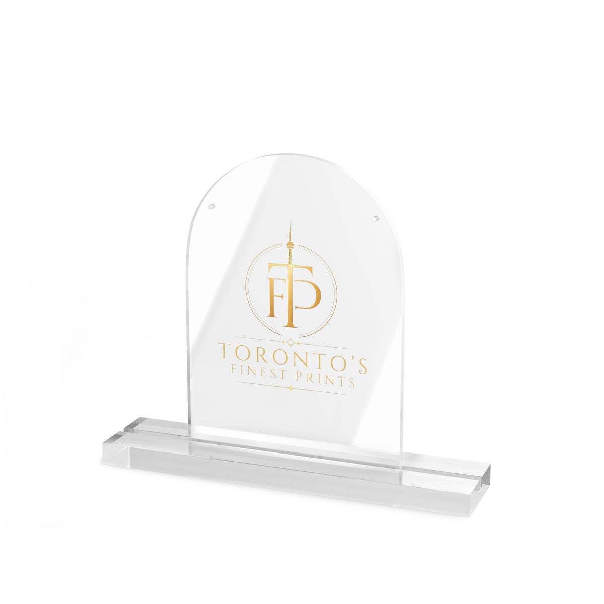 Acrylic Table sign, Dome Shape