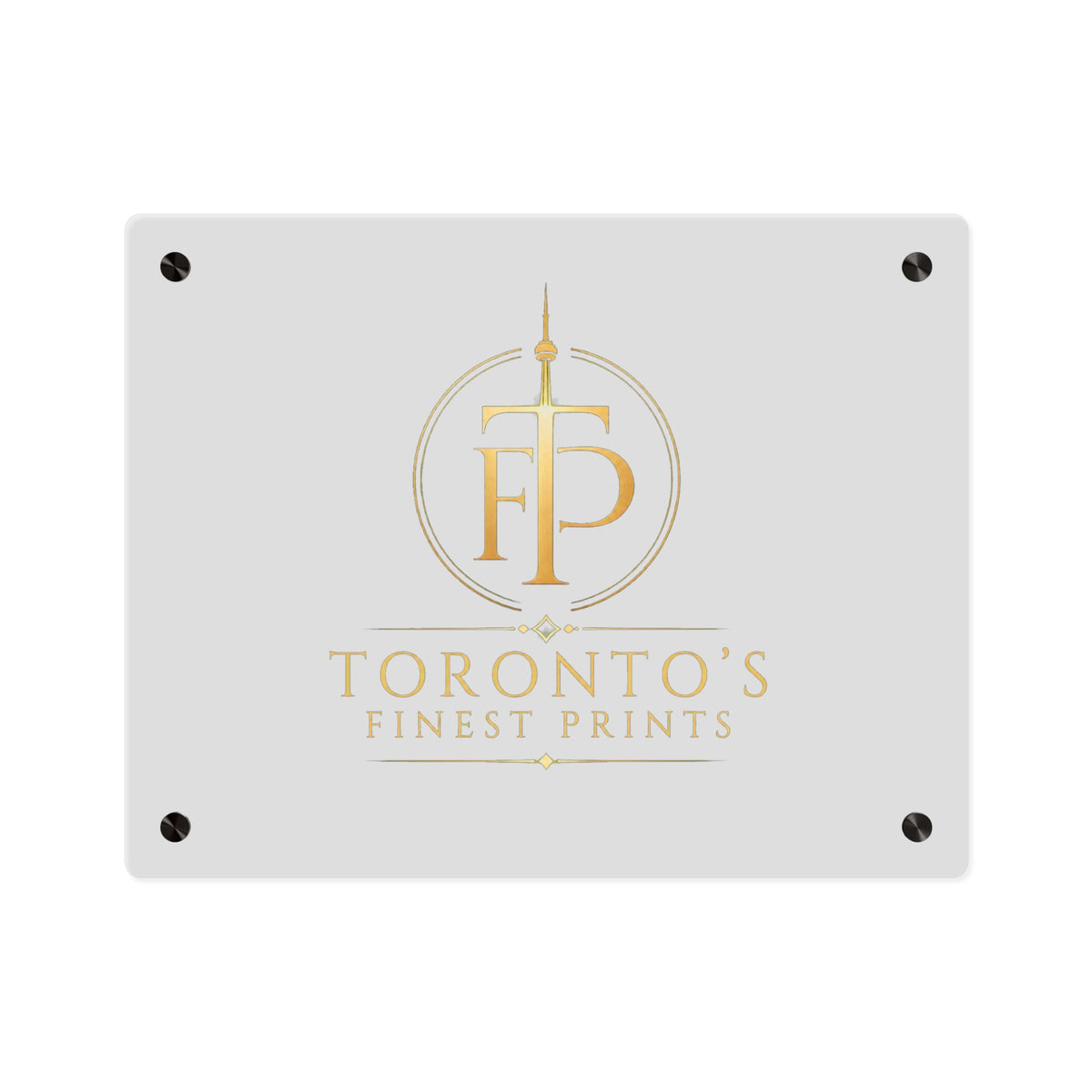 Custom Acrylic Wall Art Panel - Personalized Photo or Logo Print with Stand-Off Mounts
