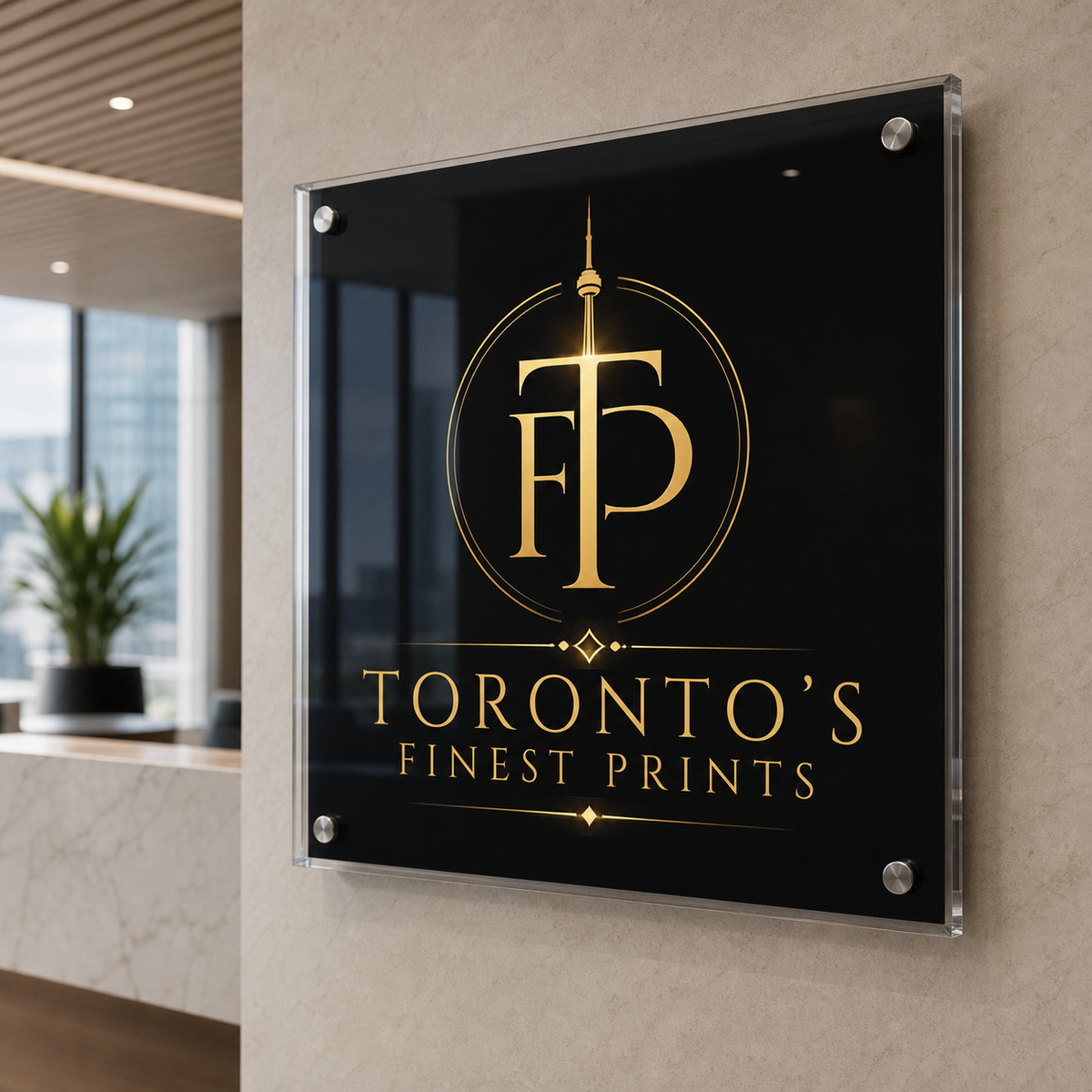Acrylic Signs custom printing product from Toronto's Finest Print