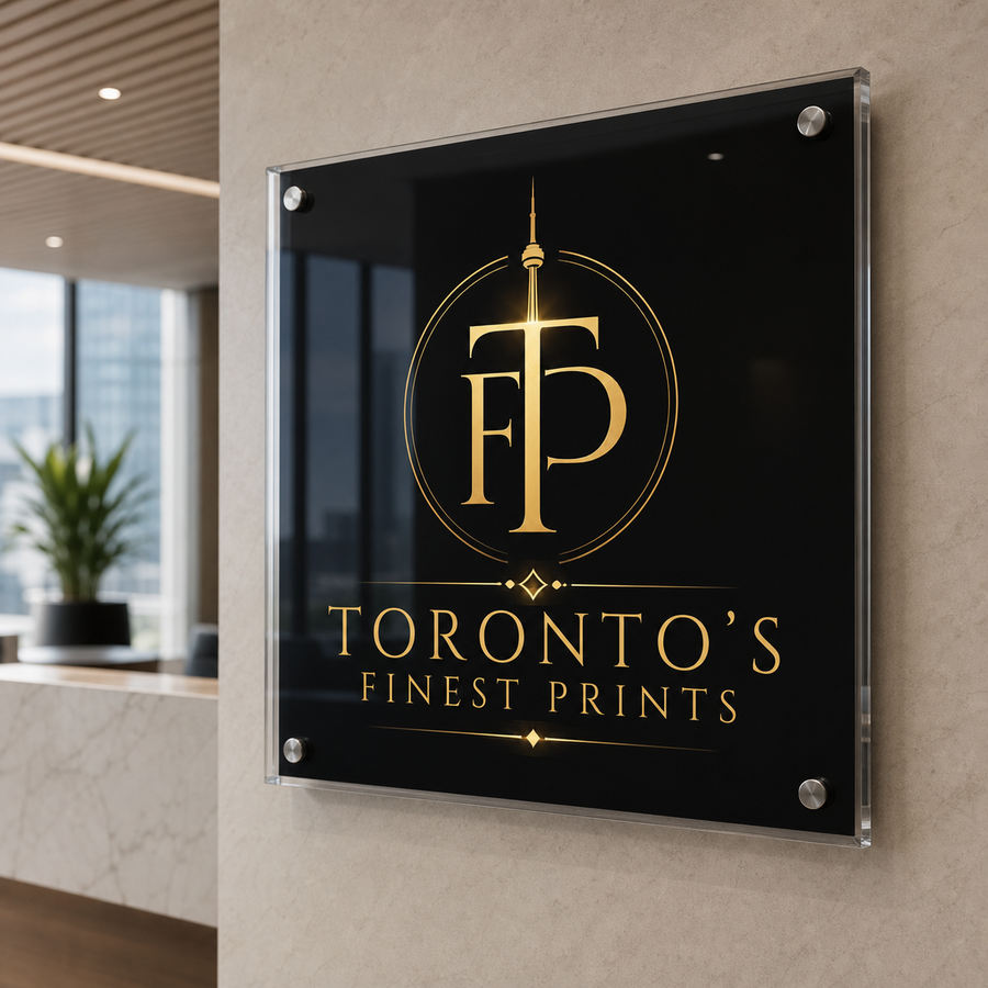 Acrylic Signs custom printing product from Toronto's Finest Print