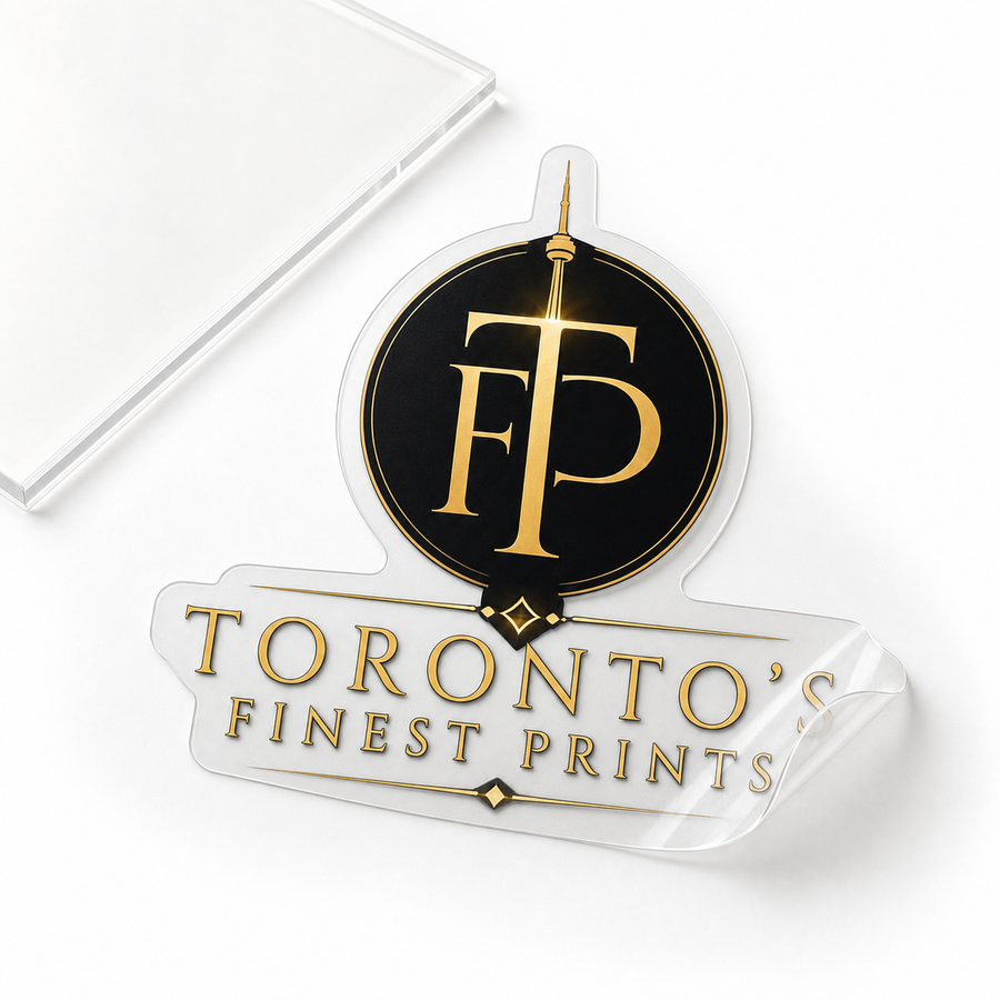 Toronto's Finest Prints clear custom stickers