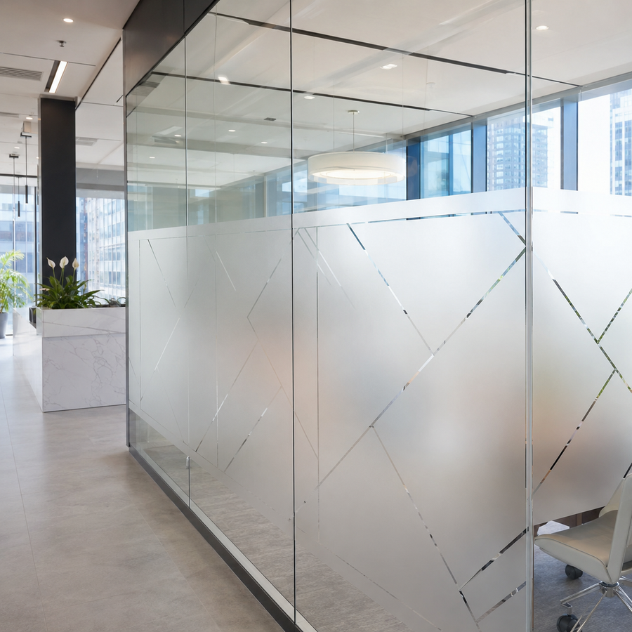 Frosted Etched Glass Film by Toronto's Finest Print