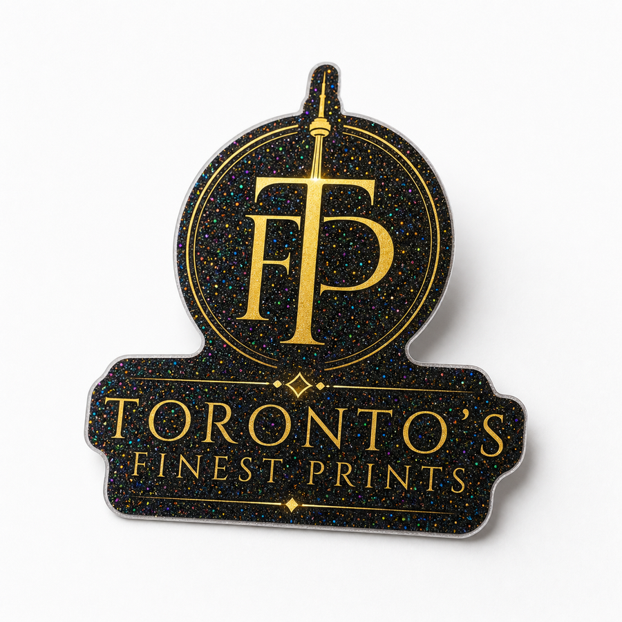 Toronto's Finest Prints glitter custom stickers