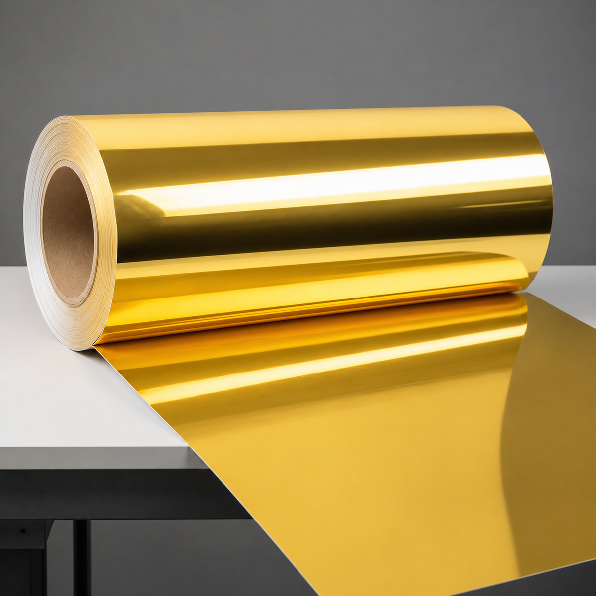 Gold Chrome Vinyl Roll custom printing product from Toronto's Finest Print