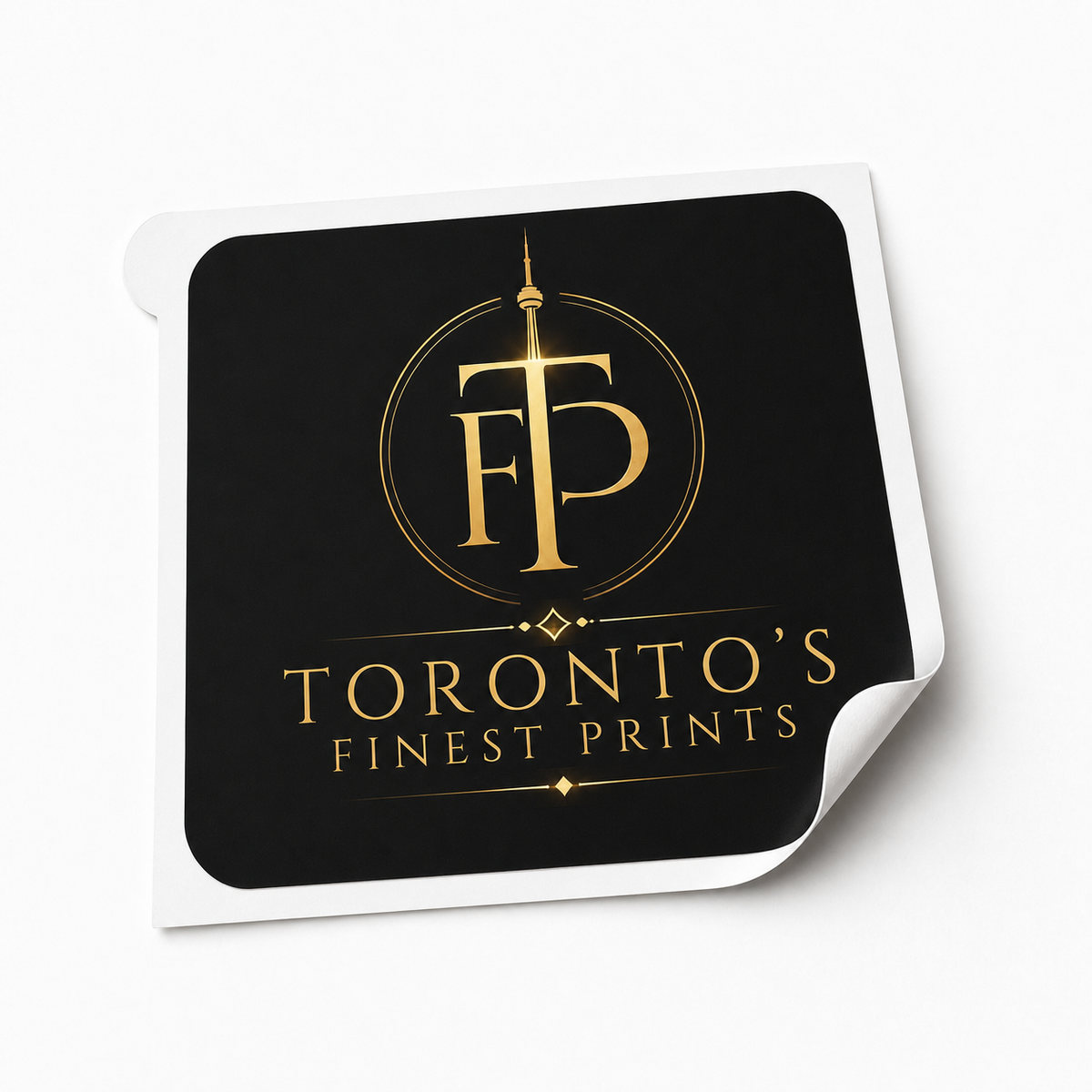 Toronto's Finest Prints easy-peel tab stickers