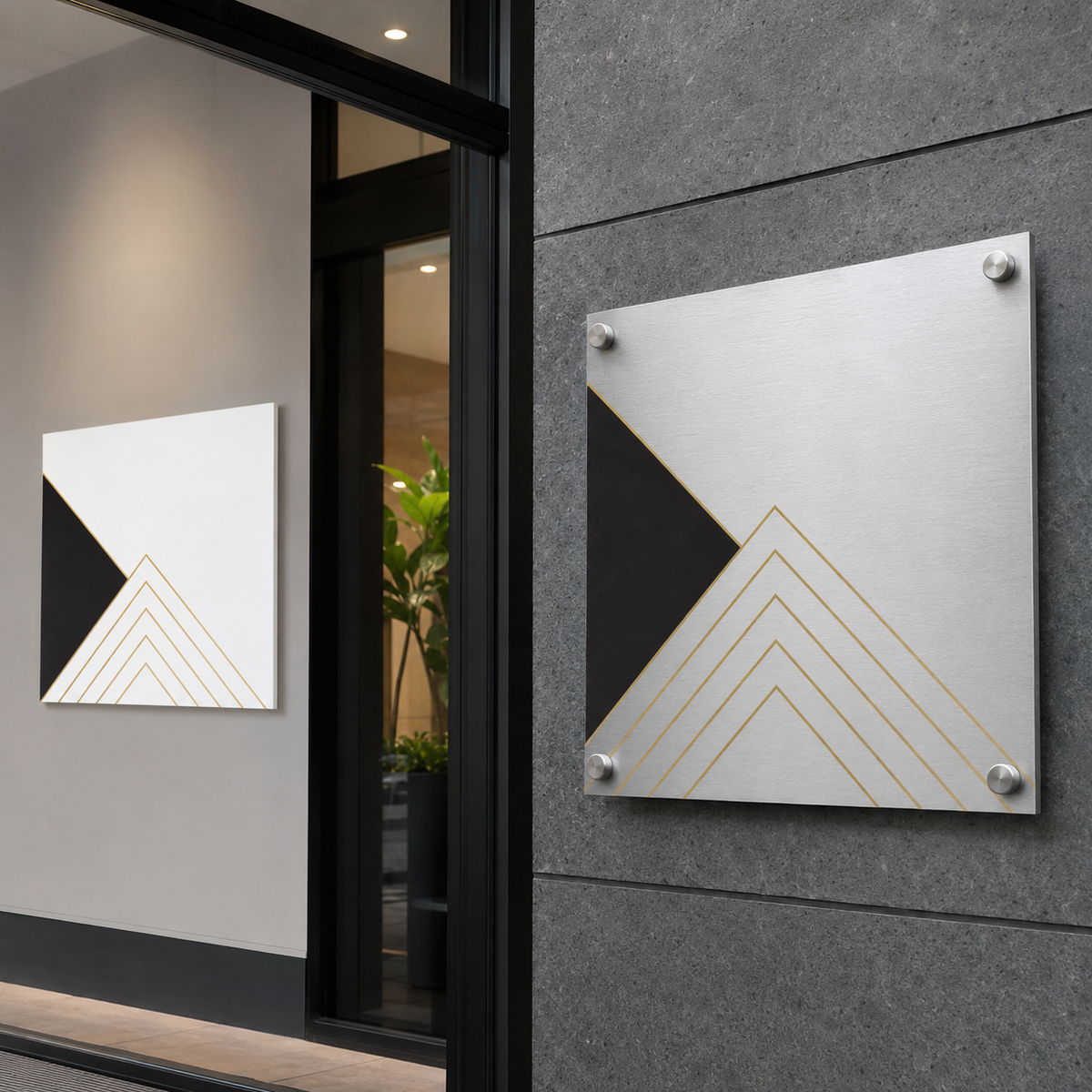 Professional PVC and aluminum business signs