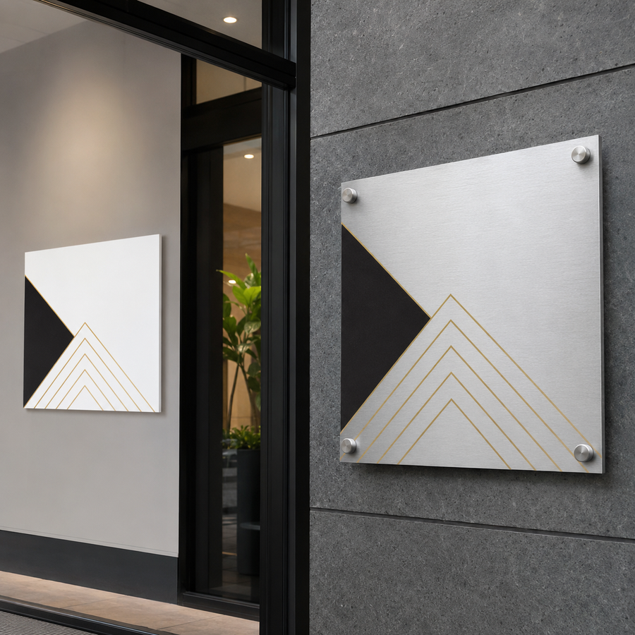 Professional PVC and aluminum business signs