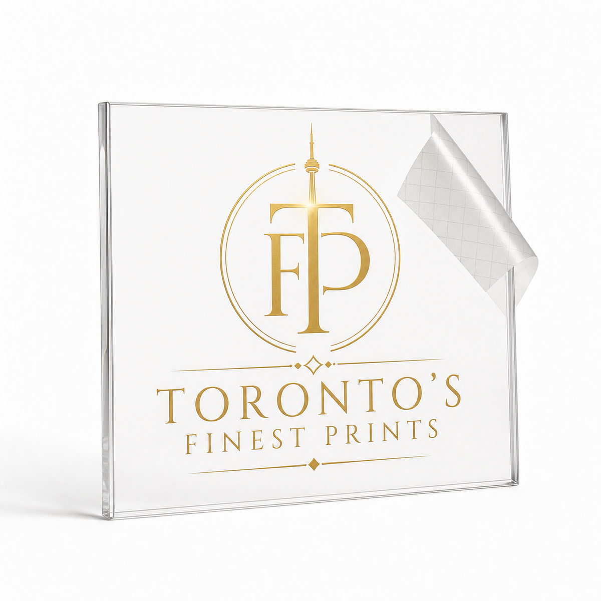 Toronto's Finest Prints precision-cut gold vinyl lettering decal