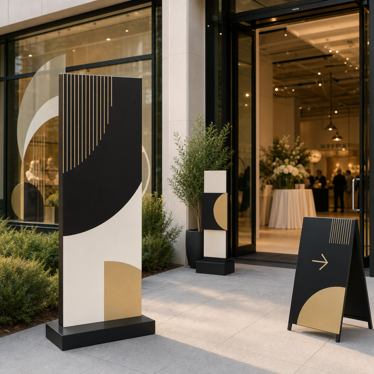 Professional storefront and event signage